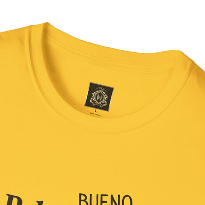 Still Beautiful Unisex Tee — "Pelo malo, bue malo" Crossed Out, Bueno (Curly Hair Celebration)