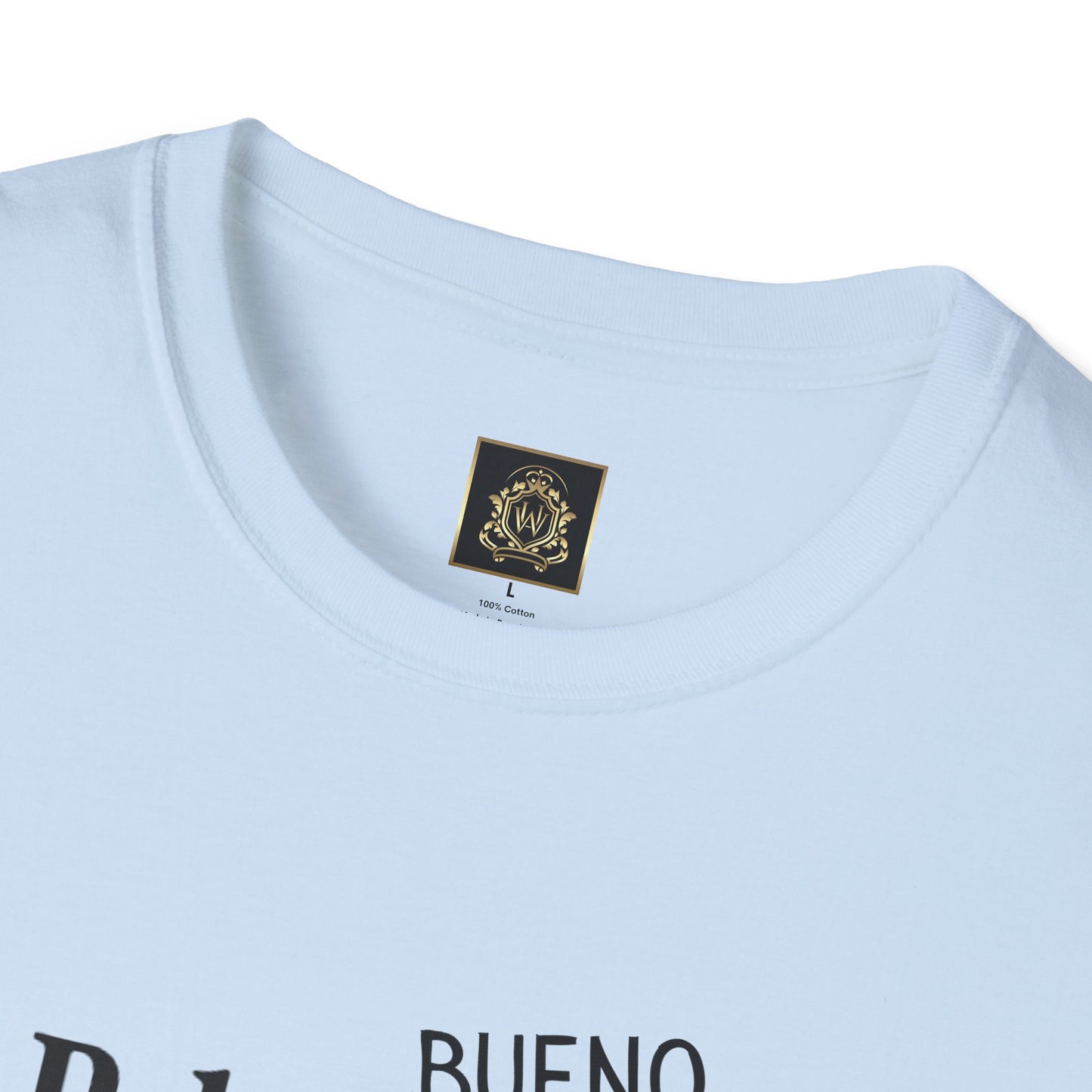 Still Beautiful Unisex Tee — "Pelo malo, bue malo" Crossed Out, Bueno (Curly Hair Celebration)